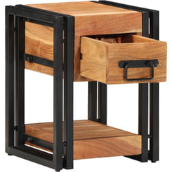 Table de nuit 30x30x40 cm en bois d'acacia massif Vidaxl