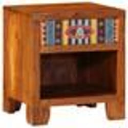 vidaXL Table de chevet 40x35x45 cm bois d'acacia massif