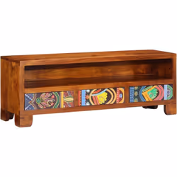 Ce meuble TV avec un grand espace de rangement est un complément pratique et attrayant pour votre salon ou votre chambre à co ...