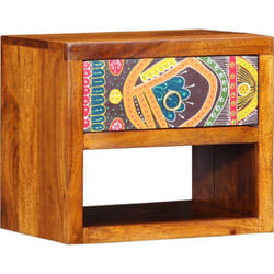 Table de chevet 40x35x35 cm en bois massif d'acacia Vidaxl