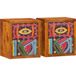 tables de chevet 2 pcs 35x30x40 cm Bois massif d'acacia vidaXL