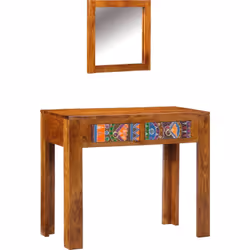 Rafraîchis ta chambre avec la table de maquillage vidaXL qui a un miroir, alliant praticité et charme. La table de maquillage ...