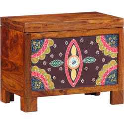Coffre de rangement Marron miel 50x30x40 cm en bois massif d'acacia vidaXL