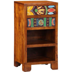 Guéridon Téléphone Marron 40 X 35 X 75 Cm Bois D'Acacia Massif Vidaxl