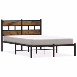 VidaXL 4017051, Noir, Chêne, 1250 mm, 2,07 m, 915 mm, 1200 x 2000 mm, 1 pièce(s)