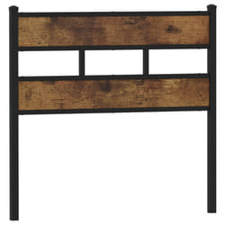 VidaXL 4017081 tête de lit et pied de lit Noir, Chêne