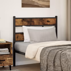 VidaXL 4017081 tête de lit et pied de lit Noir, Chêne