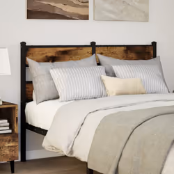 VidaXL 4017084 tête de lit et pied de lit Noir, Chêne