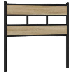 VidaXL 4017128 tête de lit et pied de lit Noir, Chêne