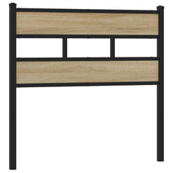 VidaXL 4017129 tête de lit et pied de lit Noir, Chêne