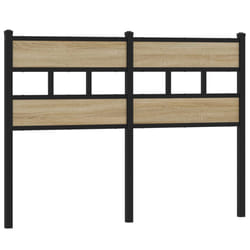 VidaXL 4017133 tête de lit et pied de lit Noir, Chêne