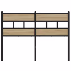 VidaXL 4017133 tête de lit et pied de lit Noir, Chêne