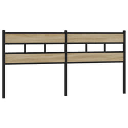 VidaXL 4017138 tête de lit et pied de lit Noir, Chêne