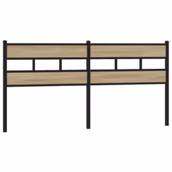 VidaXL 4017139, Noir, Chêne, Fer, Bois, 193 cm, 1980 mm, 91,5 cm