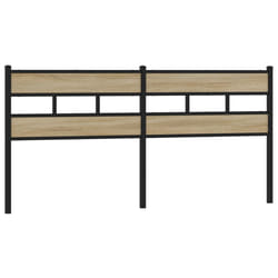 VidaXL 4017139 tête de lit et pied de lit Noir, Chêne