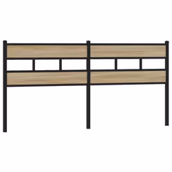 VidaXL 4017140, Noir, Chêne, Fer, Bois, 2 m, 2060 mm, 91,5 cm
