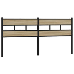 VidaXL 4017140 tête de lit et pied de lit Noir, Chêne