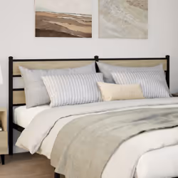 VidaXL 4017140 tête de lit et pied de lit Noir, Chêne
