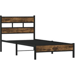 Cadre de lit sans matelas avec tête de lit 100x190 cm Vidaxl