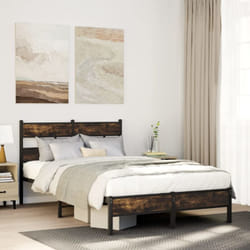 Vidaxl - Cadre de lit sans matelas avec tête de lit 120x200 cm