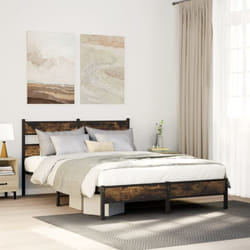 Vidaxl - Cadre de lit sans matelas avec tête de lit 160x200 cm