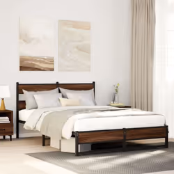Si vous recherchez un cadre de lit robuste pour votre chambre à coucher, ce cadre de lit classique au design élégant et intem ...