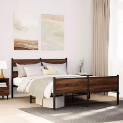 Si vous recherchez un cadre de lit robuste pour votre chambre à coucher, ce cadre de lit classique au design élégant et intem ...
