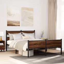Si vous recherchez un cadre de lit robuste pour votre chambre à coucher, ce cadre de lit classique au design élégant et intem ...
