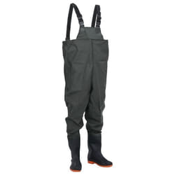 vidaXL Cuissardes avec bottes vert foncé taille 45