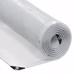 vidaXL Bâche transparente avec œillets 8x8 m polyéthylène bâche claire bâche claire résistante bâche en plastique 4018533