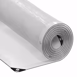 vidaXL Bâche transparente avec œillets 10x10 m polyéthylène bâche claire bâche claire résistante bâche en plastique 4018536