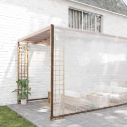 vidaXL Bâche Transparente 10x12 m - Polyéthylène