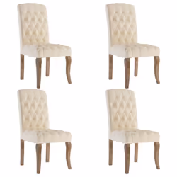 VidaXL 3309175, Lin, Hévéa, 500 mm, 580 mm, 1030 mm, 48 cm, 4 pièce(s)