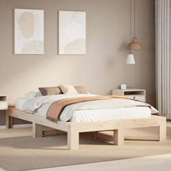Cadre De Lit Sans Matelas 120x190 Cm Bois De Pin Massif Vidaxl