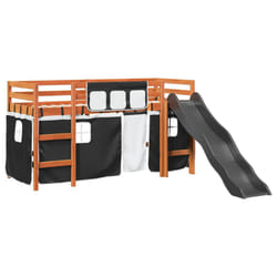 VidaXL 3309071 Lit pour enfant Noir, Blanc Polyester