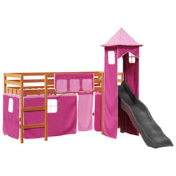 VidaXL 3309127 Lit pour enfant Rose Polyester