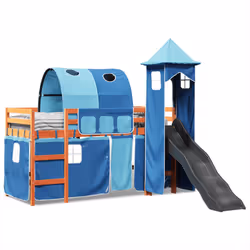 VidaXL 3309162 Lit pour enfant Bleu Polyester