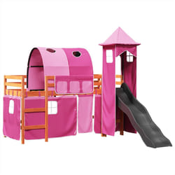 VidaXL 3309163 Lit pour enfant Rose Polyester