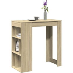Vidaxl - Table de bar avec étagères chêne sonoma bois d ingénierie