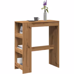 Choisir cette table de bar ajoute à la fois esthétique et praticité à votre espace. Matériau stable et durable : le bois d'in ...