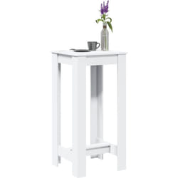 Table de bar blanc 51x50x103,5 cm bois d'ingénierie - Vidaxl