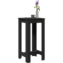 Table de bar noir 51x50x103,5 cm bois d'ingénierie - Vidaxl