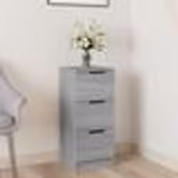 vidaXL Table de bar gris béton 51x50x103,5 cm bois d'ingénierie