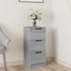vidaXL Table de bar gris béton 51x50x103,5 cm bois d'ingénierie