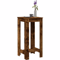 Choisir cette table de bar ajoute à la fois esthétique et praticité à votre espace ! Matériau stable et durable : le bois d'i ...