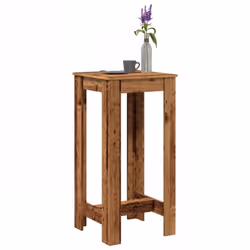 Choisir cette table de bar ajoute à la fois esthétique et praticité à votre espace ! Matériau stable et durable : le bois d'i ...