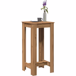Choisir cette table de bar ajoute à la fois esthétique et praticité à votre espace ! Matériau stable et durable : le bois d'i ...