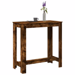 vidaXL Table de bar chêne fumé 102x50x103,5 cm bois d'ingénierie