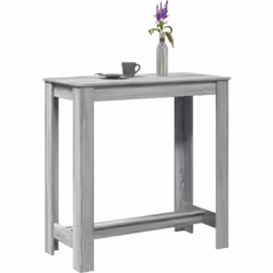 Choisir cette table de bar ajoute à la fois esthétique et praticité à votre espace ! Matériau stable et durable : le bois d'i ...
