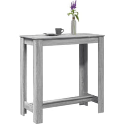 Table de bar sonoma gris 102x50x103,5 cm bois d'ingénierie - Vidaxl